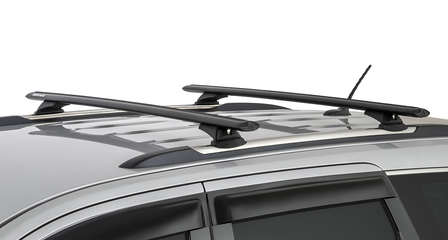 Rhino-Rack 11-20 Jeep Grand Cherokee 4 Door SUV Vortex RCL 2 Bar Roof Rack - Black - JA9545