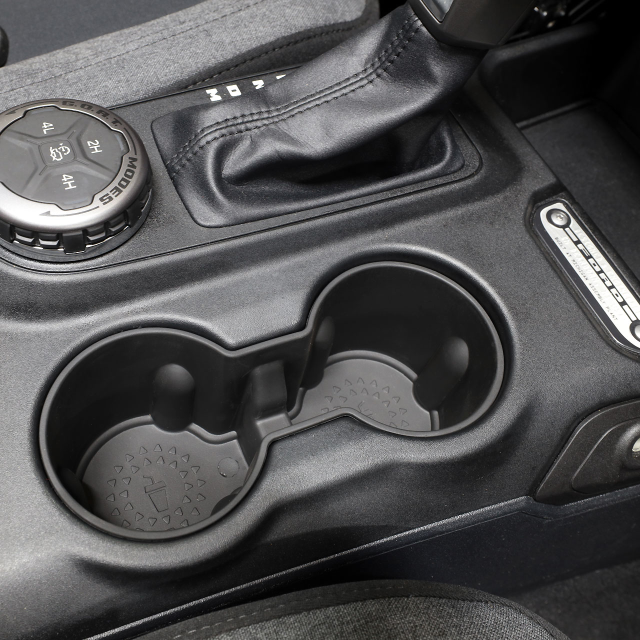 IAG I-Line TPE Cup Holder Insert for 2021-24 Ford Bronco