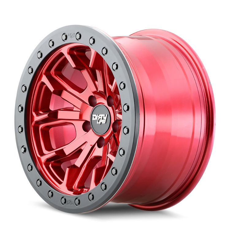 Dirty Life 9303 DT-1 17x9 / 5x127 BP / -12mm Offset / 78.1mm Hub Crimson Candy Red Wheel - 9303-7973R12