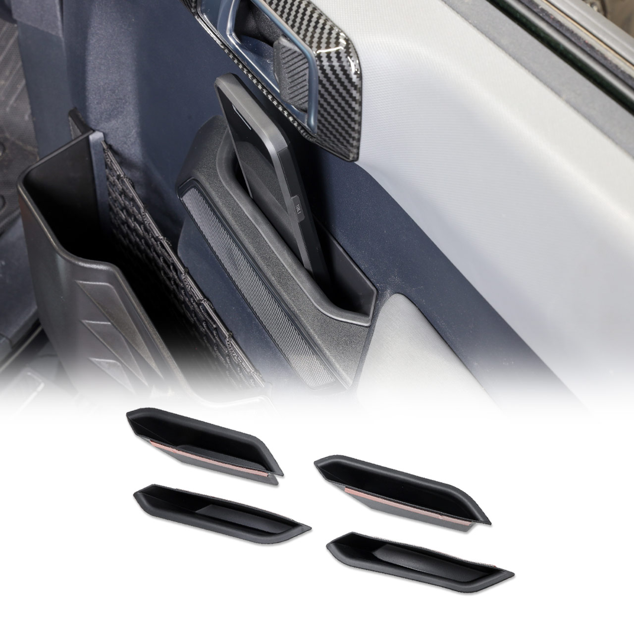 IAG I-Line Deep Door Handle Insert Pocket - Front and Rear Door Pairs for 2021+ Ford Bronco Four Door