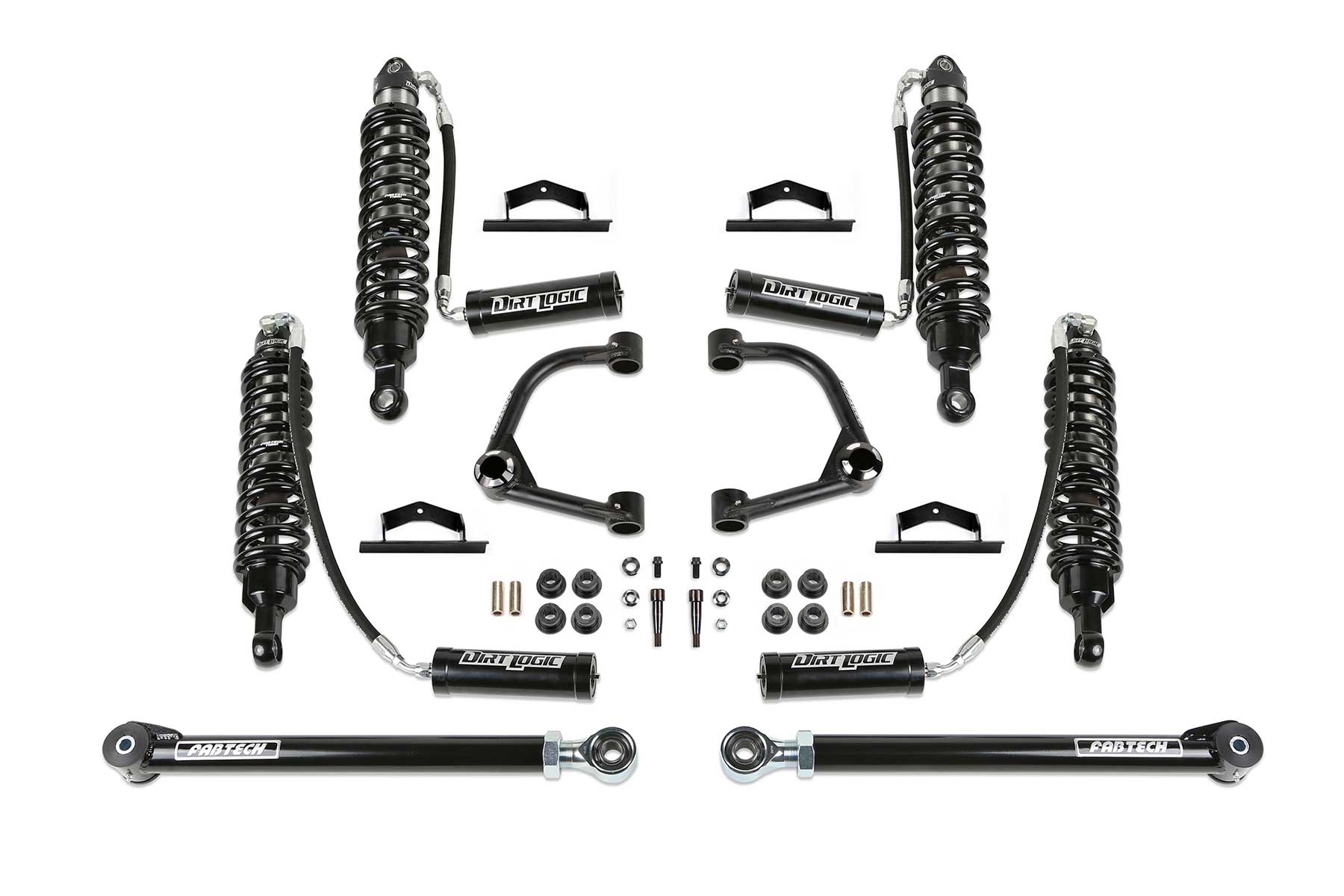 Fabtech 21-22 Bronco 4" UCA Kit w/Uniballs & DLSS Resi Shocks 2 Door Non-Bilstein Model Only