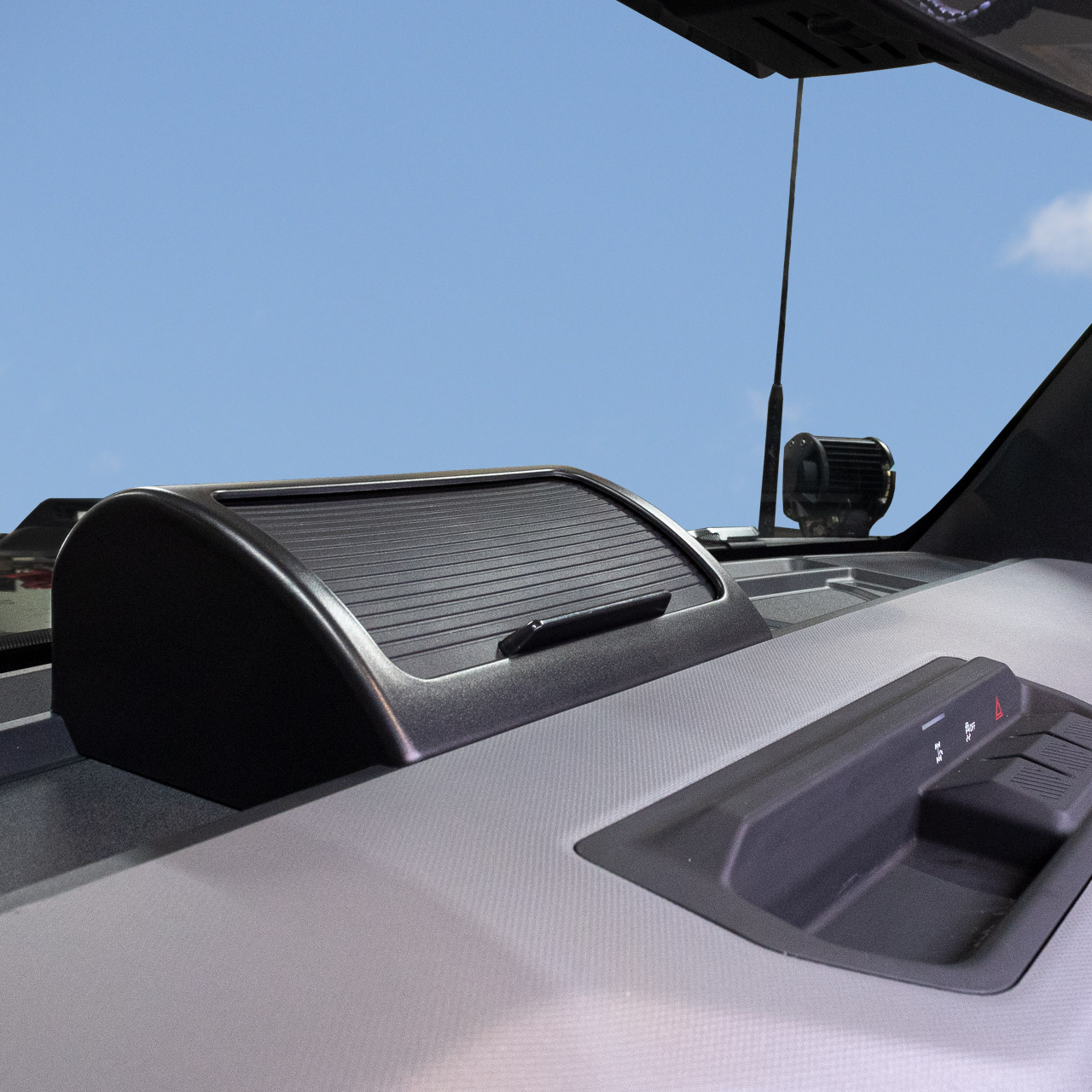 IAG I-Line Dash Organizer with Accordion Door for 2021+ Ford Bronco