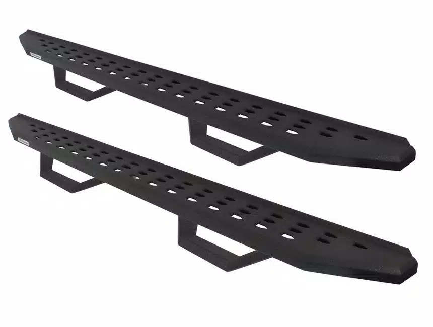 Go Rhino 2022 Toyota Tundra DC 4dr Kit w/RB20 Running Board + Brkts + 4 RB20 Drop Steps - Tex. Blk - 6944358020PC