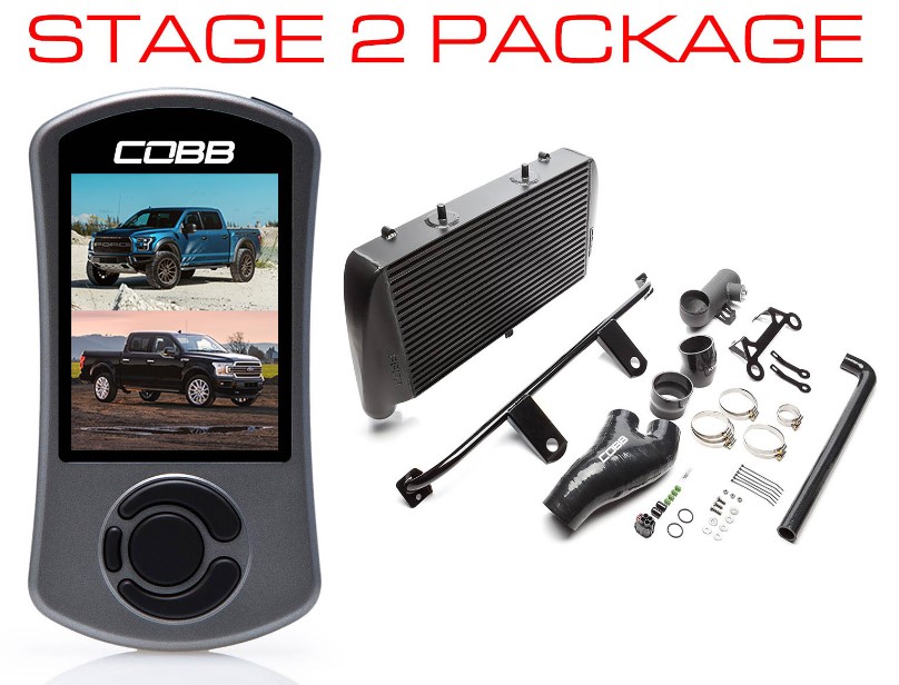 Cobb Ford F-150 Ecoboost Raptor/Ltd. Stage 2 Power Package - Black (NO INTAKE)