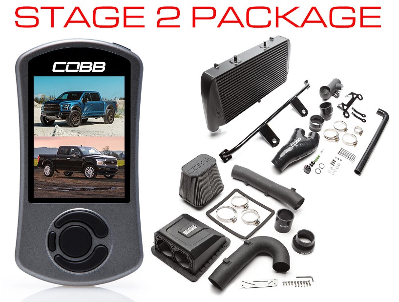 Cobb 17-19 Ford F-150 Raptor Stage 2 Power Package w/TCM Flashing - Black