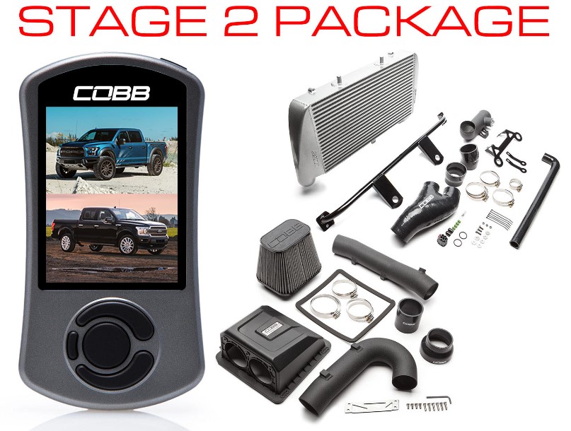 Cobb 17-18 Ford F-150 Raptor Stage 2 Power Package - Silver