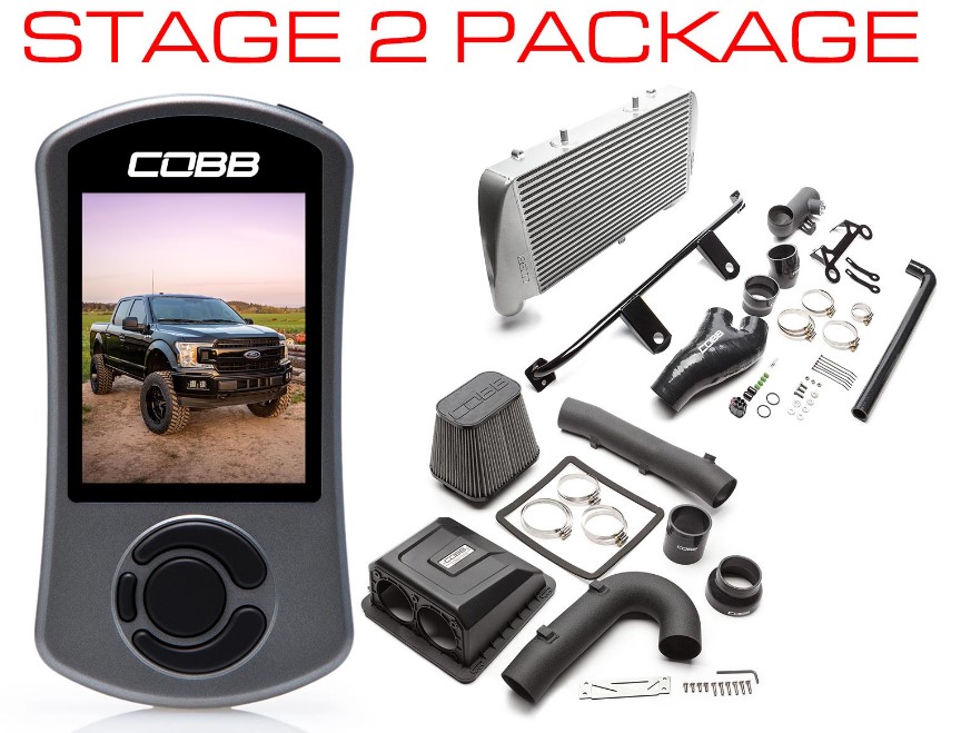 Cobb 2020 Ford F-150 EcoBoost 3.5L Stage 2 Power Package - Silver