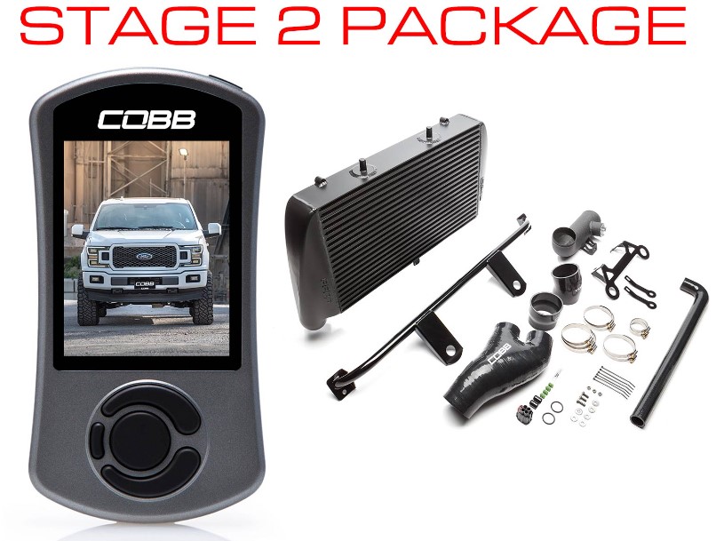 Cobb 18-20 Ford F-150 2.7L Stage 2 Power Package - Black (No Intake)