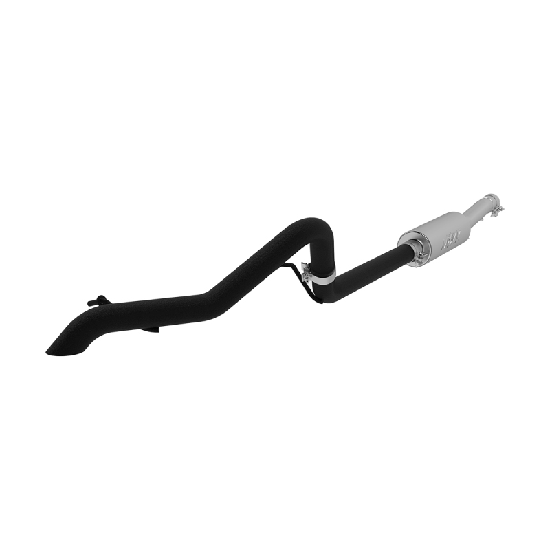 MBRP 12 Jeep Wrangler/Rubicon 3.6L V6 Cat Back Single Rear Exit Off-Road Black Exhaust - S5530BLK