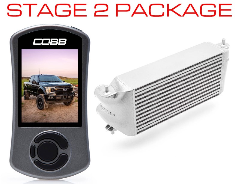 Cobb 2020 Ford F-150 Ecoboost 3.5L Stage 2 Power Package - Silver (Factory Loc. I/C + NO INTAKE)