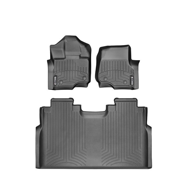 COBB 17-19 Ford F-150 Raptor SuperCrew Front and Rear FloorLiner by WeatherTech - Black