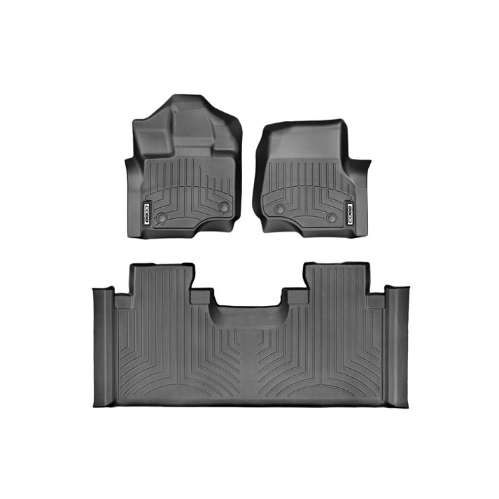 COBB 17-19 Ford F-150 Raptor SuperCab Front and Rear FloorLiner by WeatherTech - Black
