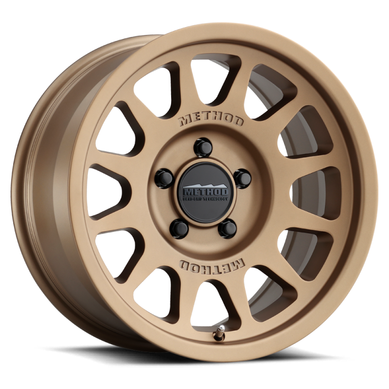 Method MR703 17x7.5 +50mm Offset 5x130 78.1mm CB Method Bronze Wheel - MR70377553950 - Angle