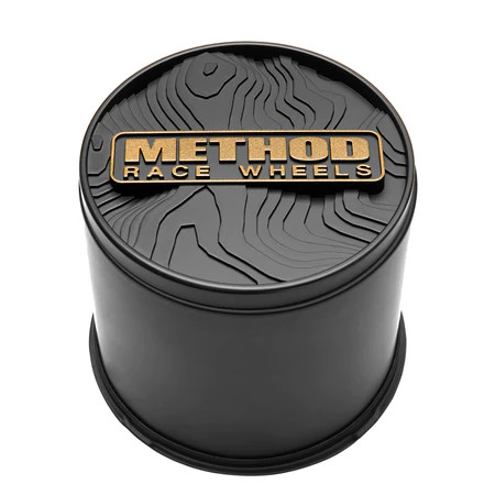 Method Race Wheels Top Push Through Center Cap 127 mm - Black - CP-TOPO127P-B