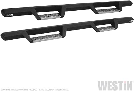 Westin 05-20 Toyota Tacoma Double Cab HDX Stainless Drop Nerf Step Bars - Textured Black - 56-127752