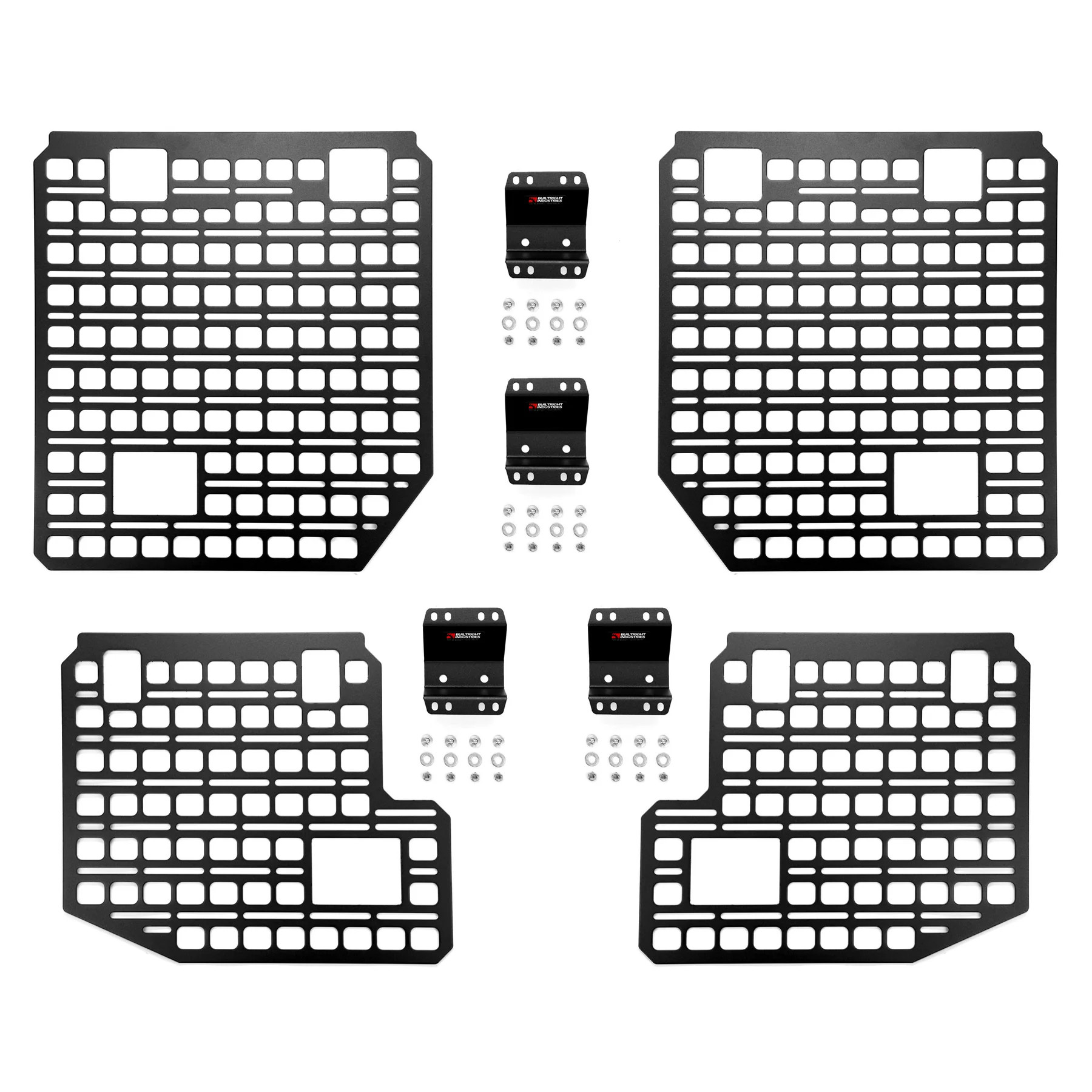 BuiltRight Industries 09-14 Ford F-150 (Incl. Raptor) Full Bedside Rack w/8 CLAMPS - 4pc Set - 102022