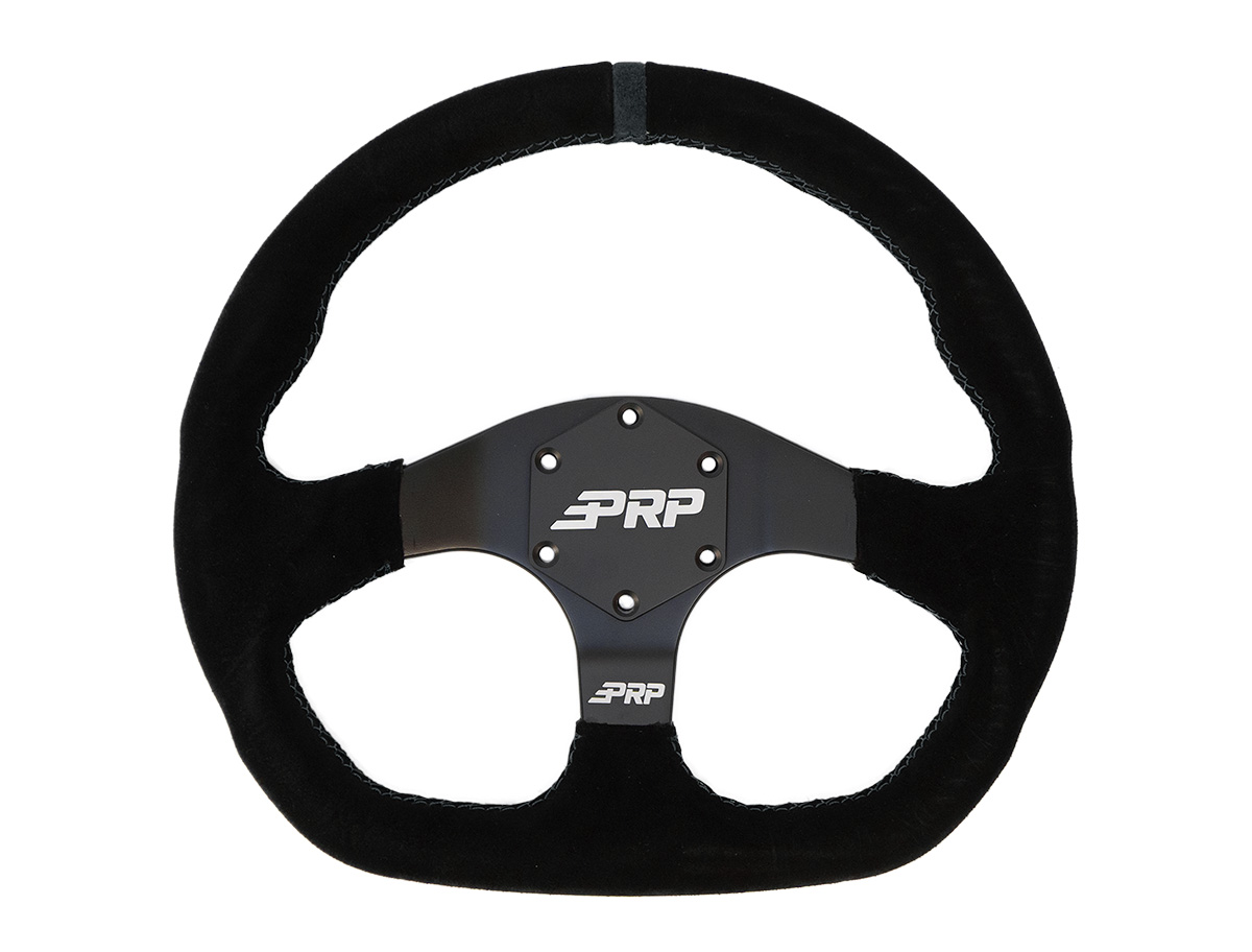 PRP Suede D-Shape Steering Wheel - Blue - G251