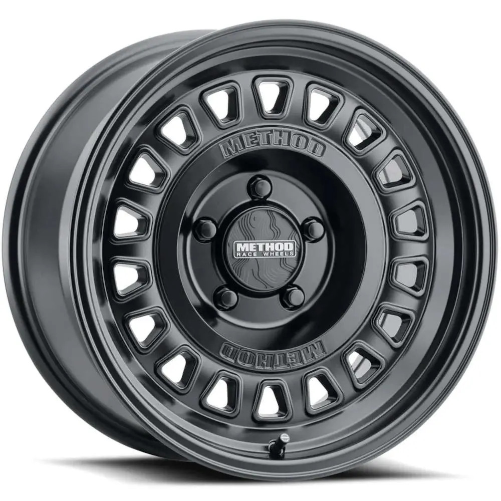 Method MR320 17x8.5 0mm Offset 5x5 BP 110.5mm CB 4.72in BS Matte Black Wheel - MR32078558500
