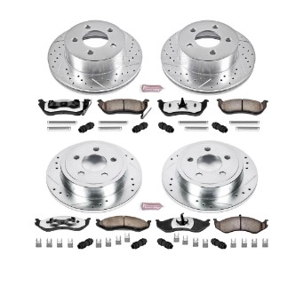 Power Stop 03-06 Jeep Wrangler Front & Rear Z36 Truck & Tow Brake Kit
