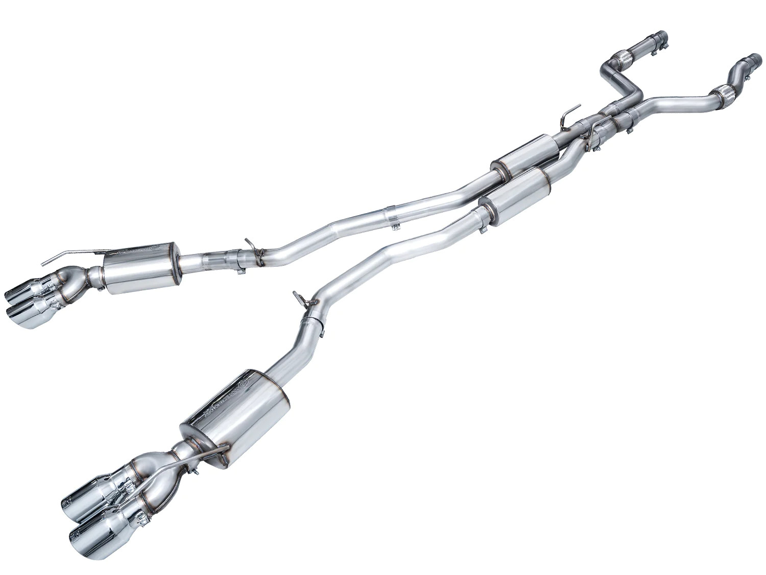 AWE Tuning 2020+ Ford Explorer ST Touring Edition Exhaust w/ Chrome Silver Tips - 3015-42625