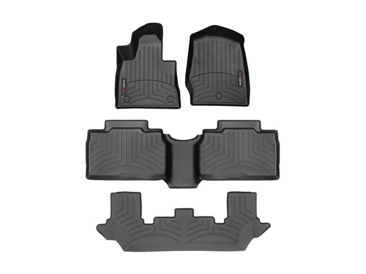 WeatherTech 2020+ Ford Explorer 1st 2nd and 3rd Row FloorLiner - Black - 441575-1-2-4
