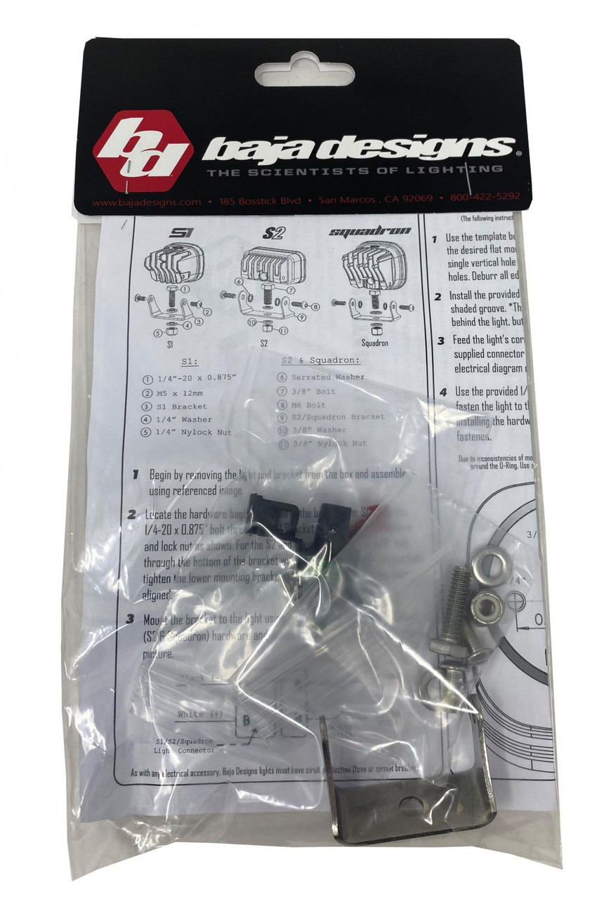 Baja Designs S1 Series Mounting Bracket - Single - 660309 Baja Designs S1 Series Mounting Bracket - Single - 660309