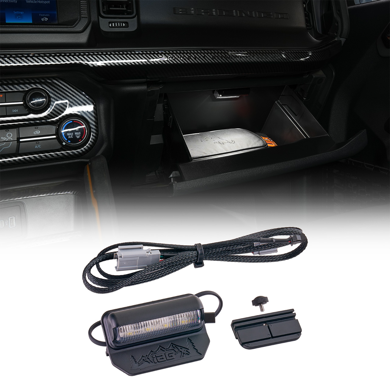 IAG Off-Road Glove Box Light For 2021-24 Ford Bronco