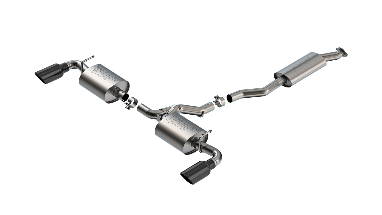 Borla 19-25 Toyota RAV4 (excl. Hybrid) 2.25 S-Type Cat Back Exhaust - Black Chrome - 141009BC