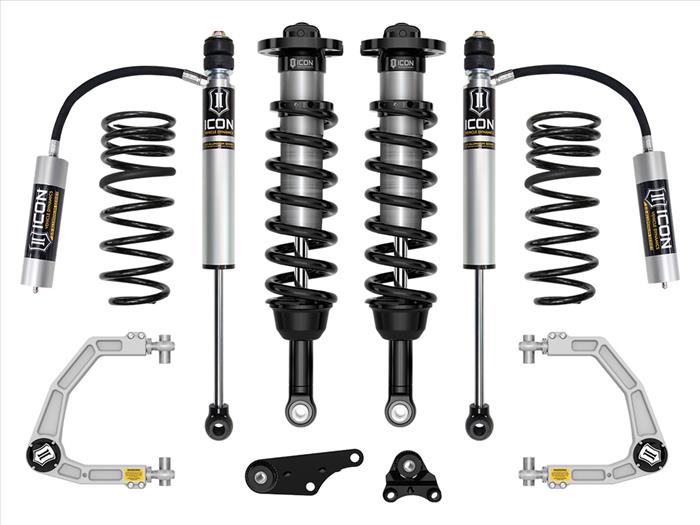 Icon 2024+ Toyota Tacoma 1.25-3in Stage 3 Suspension System w/ Billet Overland Rear Coils - K53293X
