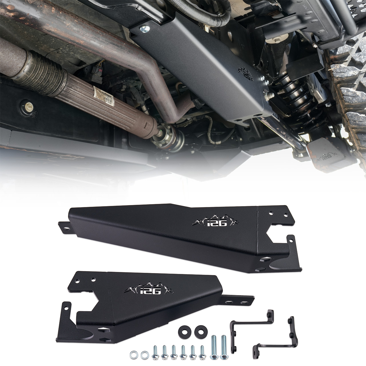 IAG Rock Armor Rear Lower Trailing Arm Skid Plate For 2021+ Ford Bronco