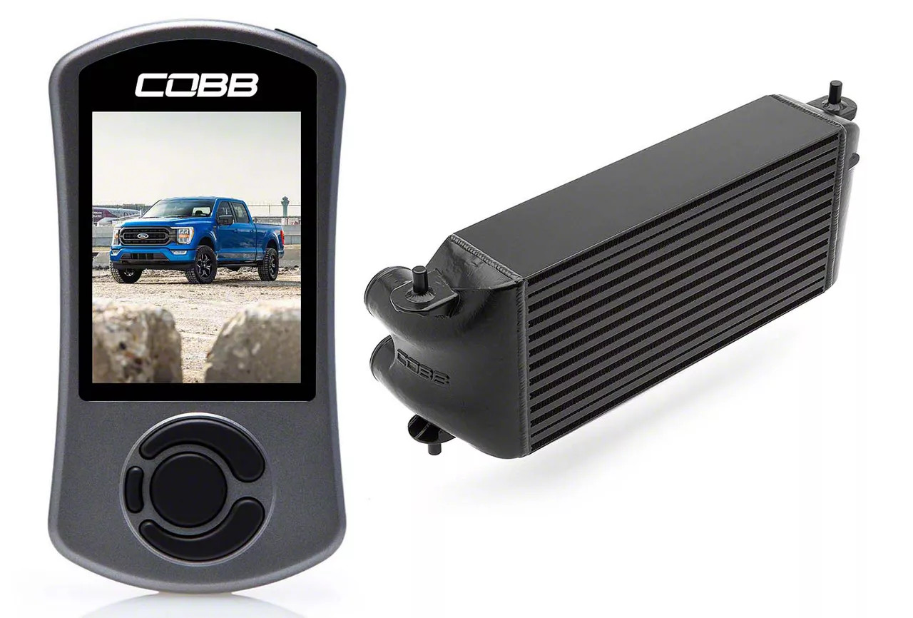 Cobb 21-22 Ford F-150 3.5L/Tremor (Factory Location Intercooler) Stage 2 Power Package - Black - FOR0110S20BK-NI