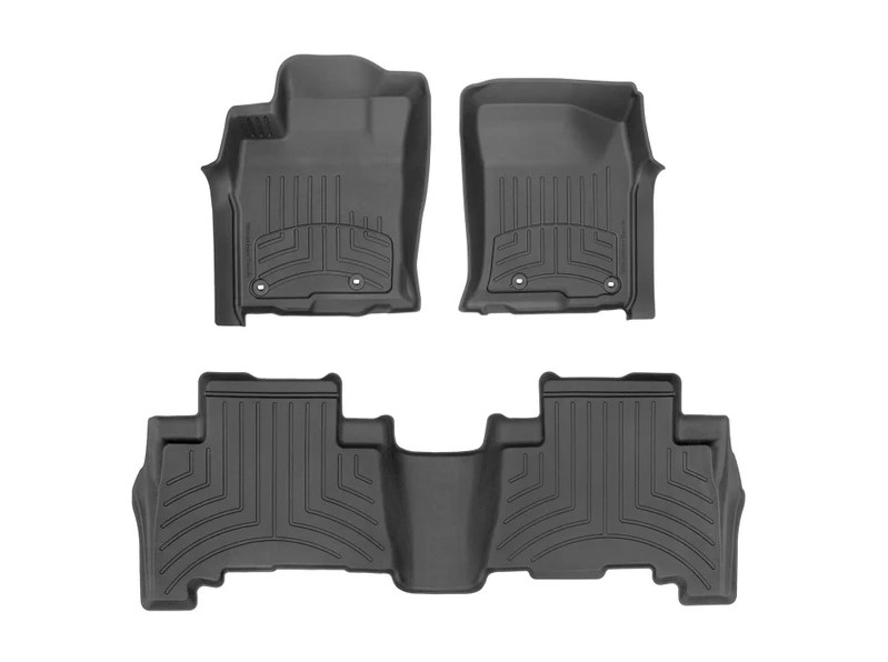 WeatherTech Front & Rear FloorLiner HP For 2013-24 Toyota 4 Runner - Black WeatherTech Front & Rear FloorLiner HP For 2013-24 Toyota 4 Runner - Black