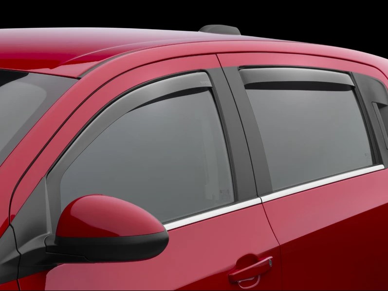 WeatherTech Front and Rear Side Window Deflectors For 2003-09 Toyota 4Runner - Dark Smoke WeatherTech Front and Rear Side Window Deflectors For 2003-09 Toyota 4Runner - Dark Smoke