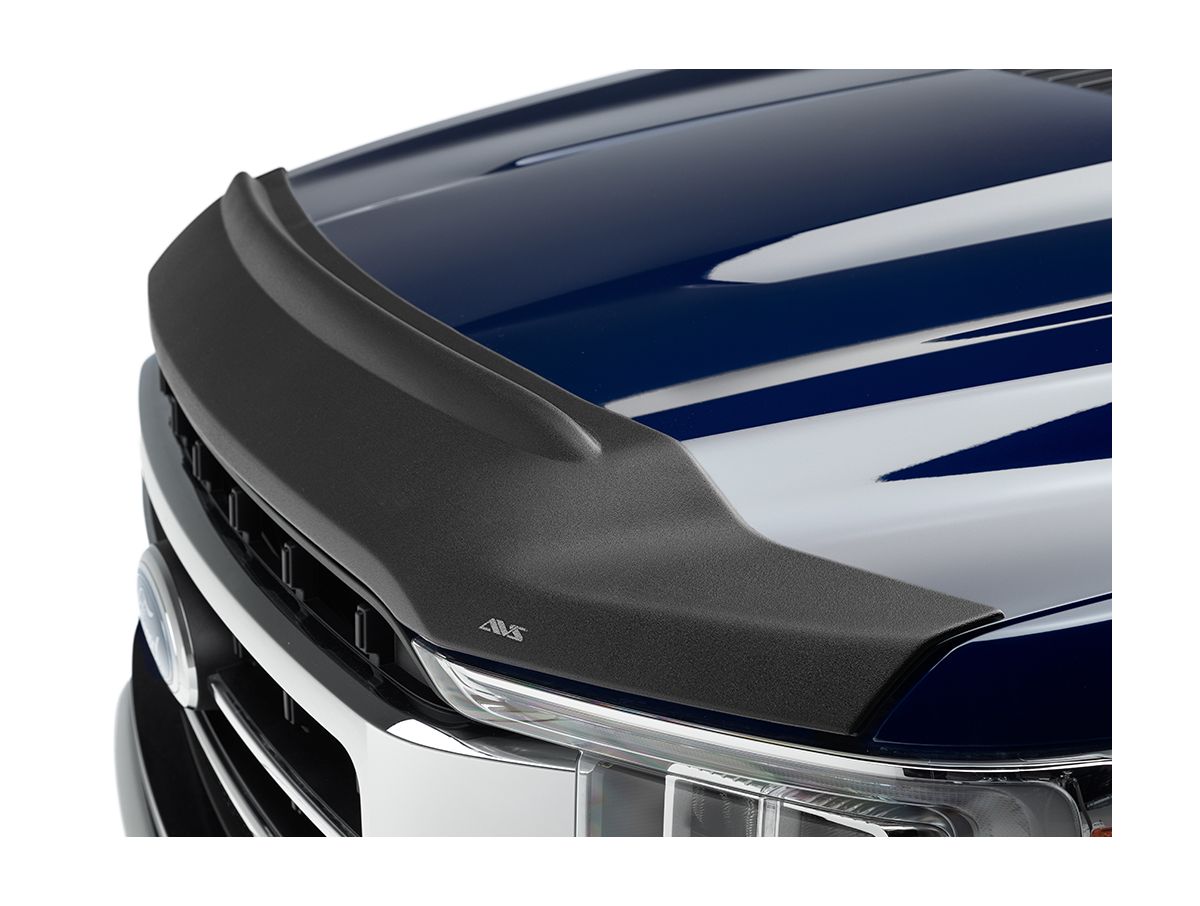 AVS 2021 Ford F-150 (Excl. Tremor/Raptor) Aeroskin II Textured Low Profile Hood Shield - Black - 436196