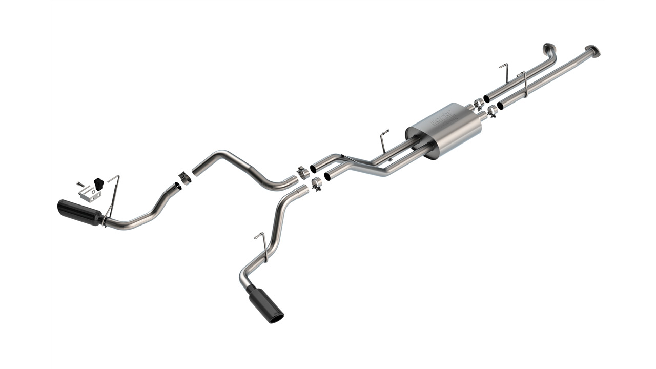 Borla 07-08 Toyota Tundra 5.7L ATAK Cat-Back Exhaust - 4in Black Chrome - 141022BC