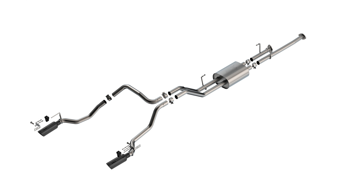 Borla 09-13 Toyota Tundra 4.6L/5.7L ATAK Cat-Back Exhaust - Black Chrome Tips - 141026BC