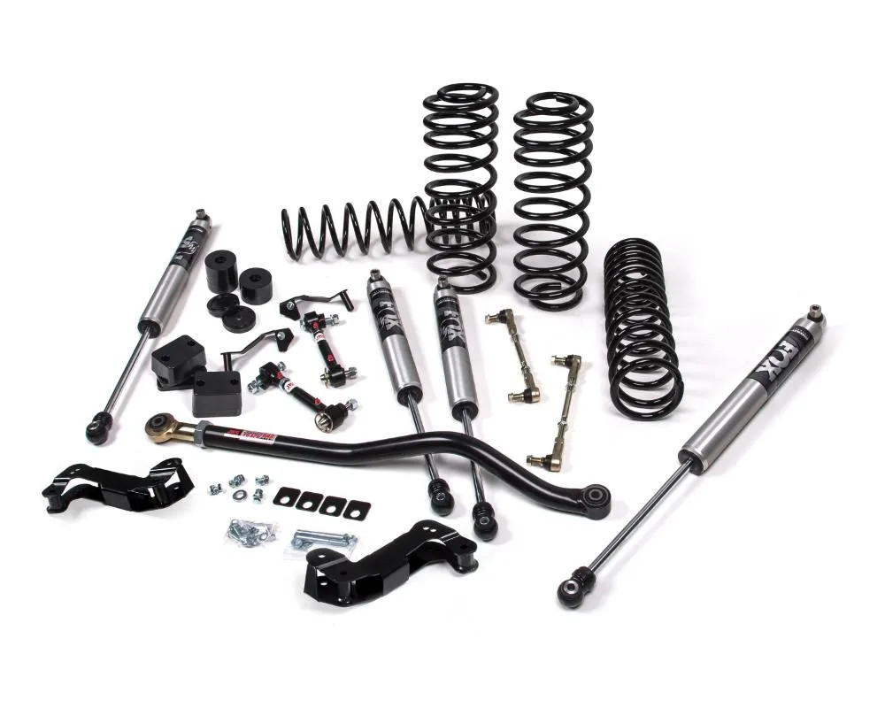 JKS Jeep JL J-Kontrol 2.5in 4Dr w/Fox 2.0 Performance Series Shocks STD Rate Coils - JSPEC137KFP