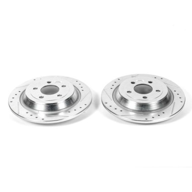 Power Stop JBR1131XPR Evolution Drilled & Slotted Rotors -Rear