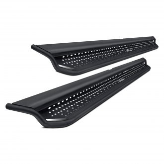 Go Rhino F-250 Super Duty Drop Steps For Dominator D6 Side Steps Only; Textured Black D6410000T (99-25 F-250 Super Duty SuperCab, SuperCrew W/ Dominator D6 Side Steps) - Free Shipping