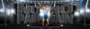 PANORAMIC SPORTS BANNER TEMPLATE - NO PAIN NO GAIN - LAYERED PHOTOSHOP SPORTS TEMPLATE