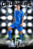 PLAYER BANNER PHOTO TEMPLATE - SOCCER LIGHTS - PHOTOSHOP LAYERED SPORTS TEMPLATE