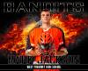 16x20 Lacrosse Photo Template - On Fire