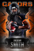 PLAYER BANNER PHOTO TEMPLATE - METAL AND CHAINS - CUSTOM PHOTOSHOP LAYERED SPORTS TEMPLATE