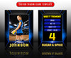 SPORTS TRADING CARDS AND 5X7 TEMPLATE - STANDOUT