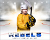 SPORTS POSTER PHOTO TEMPLATE - HI KEY HOCKEY - CUSTOM PHOTOSHOP LAYERED SPORTS TEMPLATE