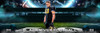 PANORAMIC SPORTS BANNER TEMPLATE - SPACE FOOTBALL - LAYERED PHOTOSHOP SPORTS TEMPLATE