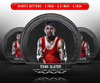 SPORTS PHOTO BUTTON TEMPLATES - WRESTLING CHALK