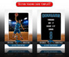 SPORTS TRADING CARDS AND 5X7 TEMPLATE - FADEAWAY