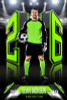 PLAYER BANNER PHOTO TEMPLATE - 3D NUMBERS - CUSTOM PHOTOSHOP LAYERED SPORTS TEMPLATE