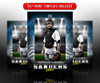 SPORTS TRADING CARDS AND 5X7 TEMPLATE FOR BASEBALL AND SOFTBALL - GRUNGE FX